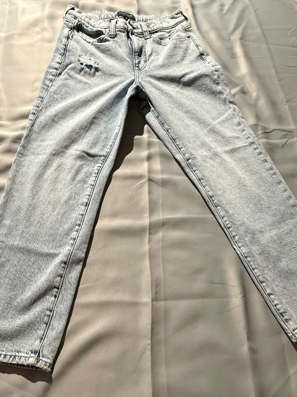 Lucky Brand Zoe Light Wash High Rise Straight Leg Jeans